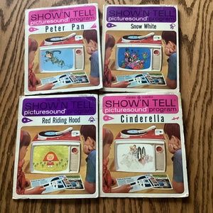 VTG General Electric Show'N Tell Picturesound Program Records 4 Disney Stories P